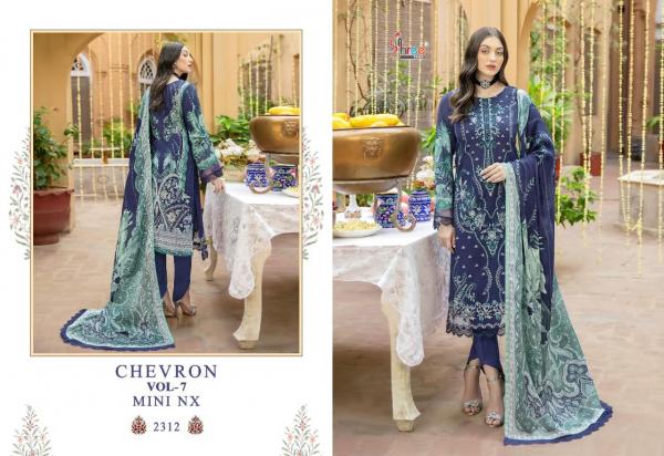 Shree Chevron 7 Mini Nx Embroidery Cotton Pakistani Salwar Suits